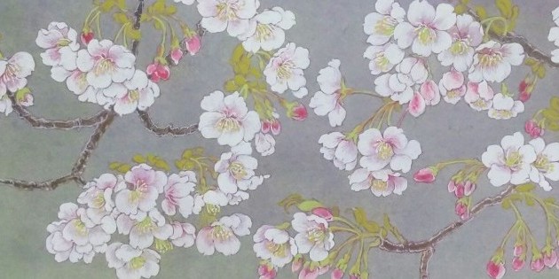 桜 花 日本画 よこおえいこ 日本画家 横尾英子 ブログ